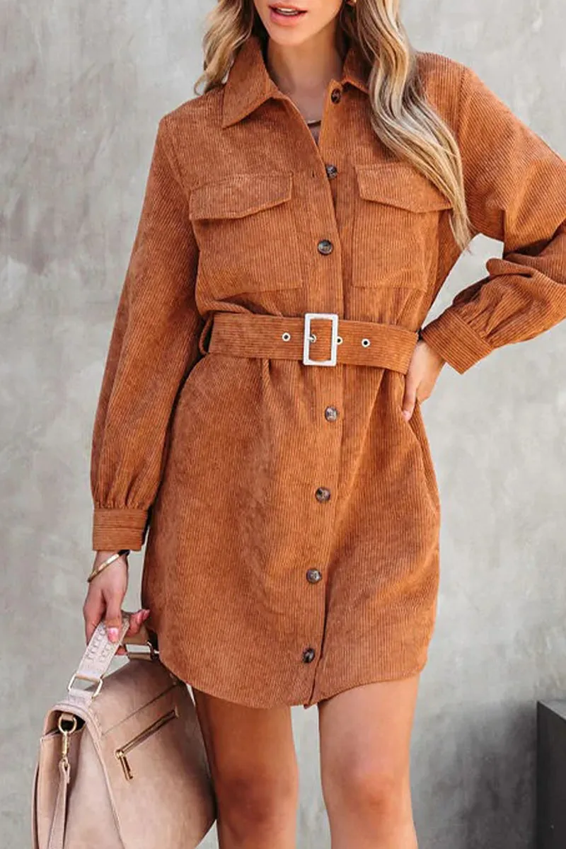 Sweet Elegant Pocket Frenulum Solid Color Square Collar A Line Dresses(3 Colors)