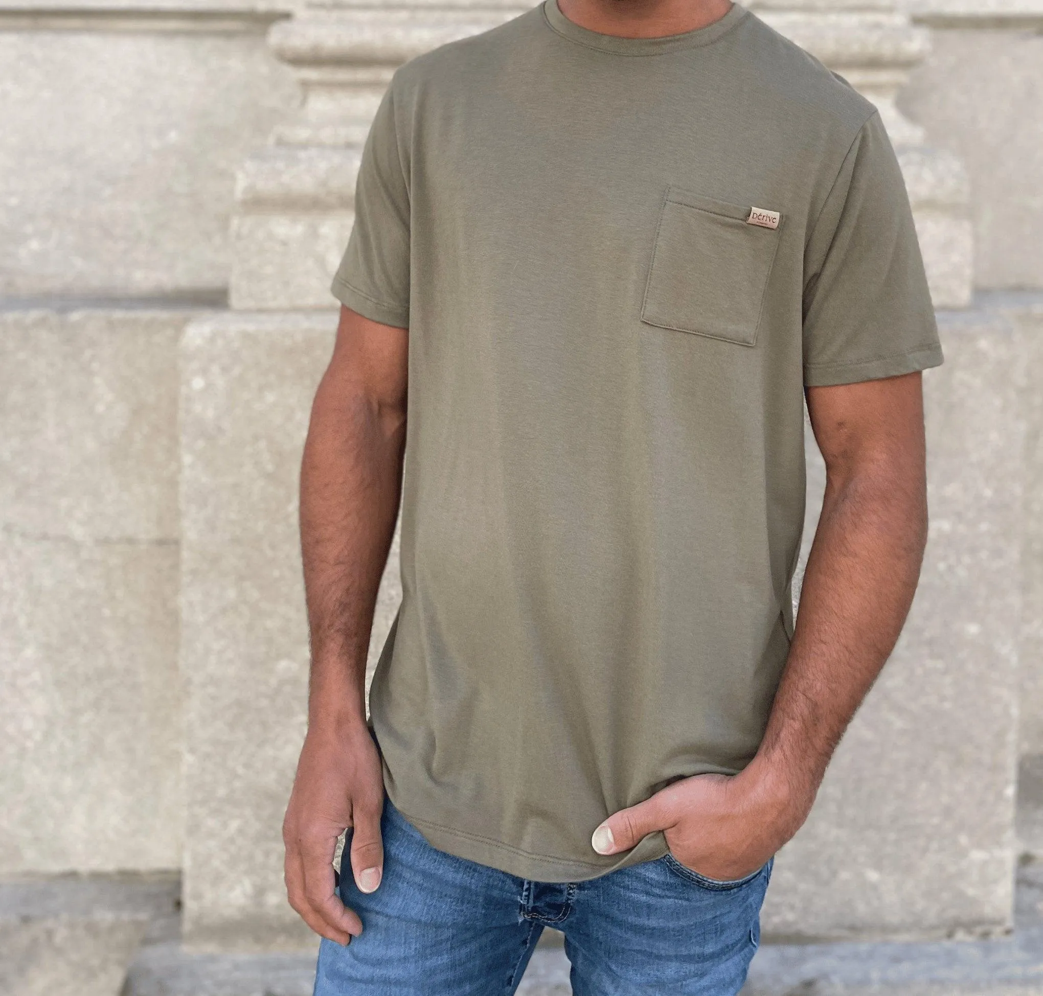 T-shirt Bambou Vert «Olive»