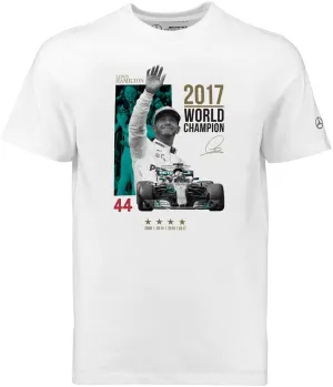 T-SHIRT Mercedes AMG Petronas Hamilton World Champion 2017 Formula One 1 New S
