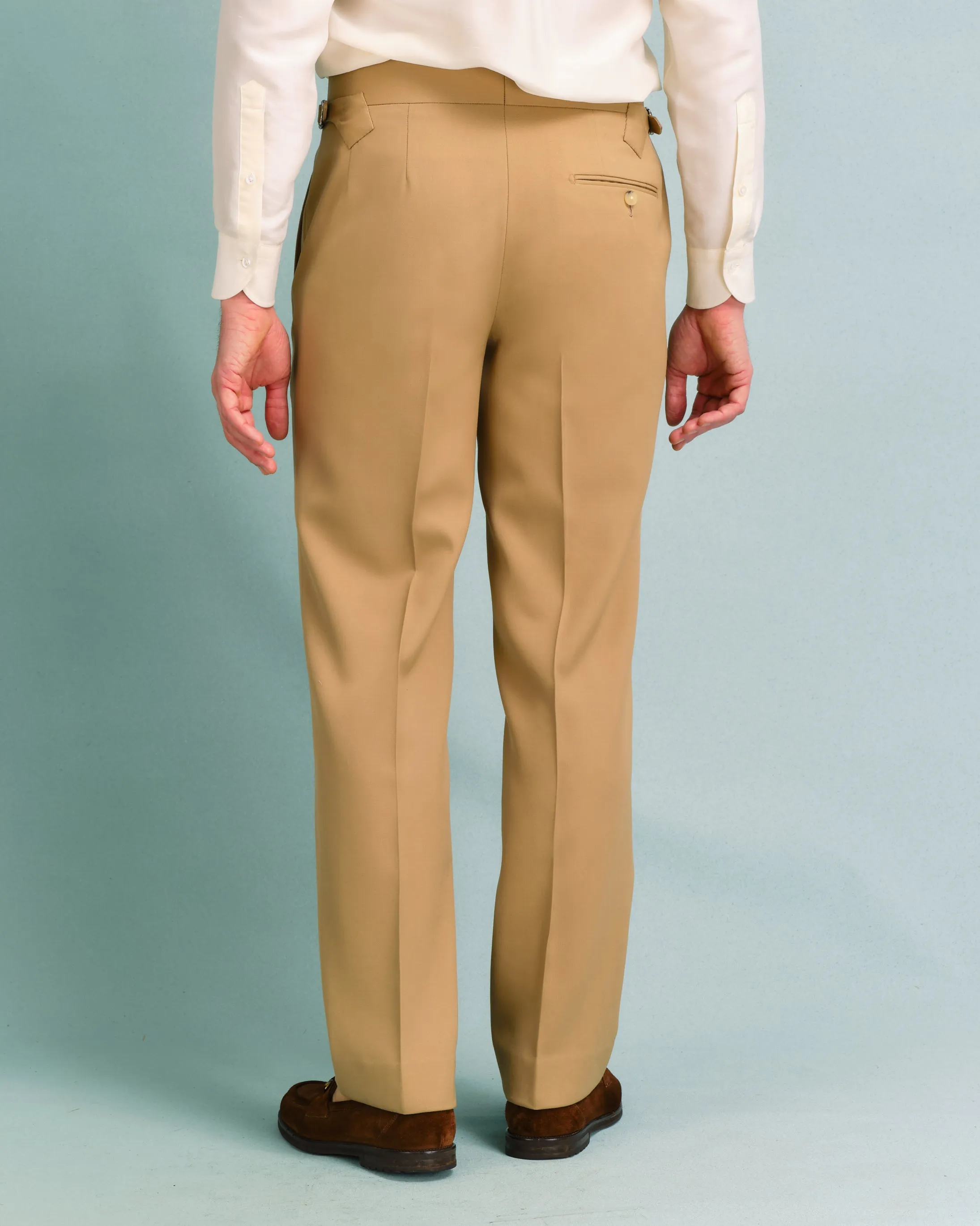 Tan Gaberdine Classic Trousers