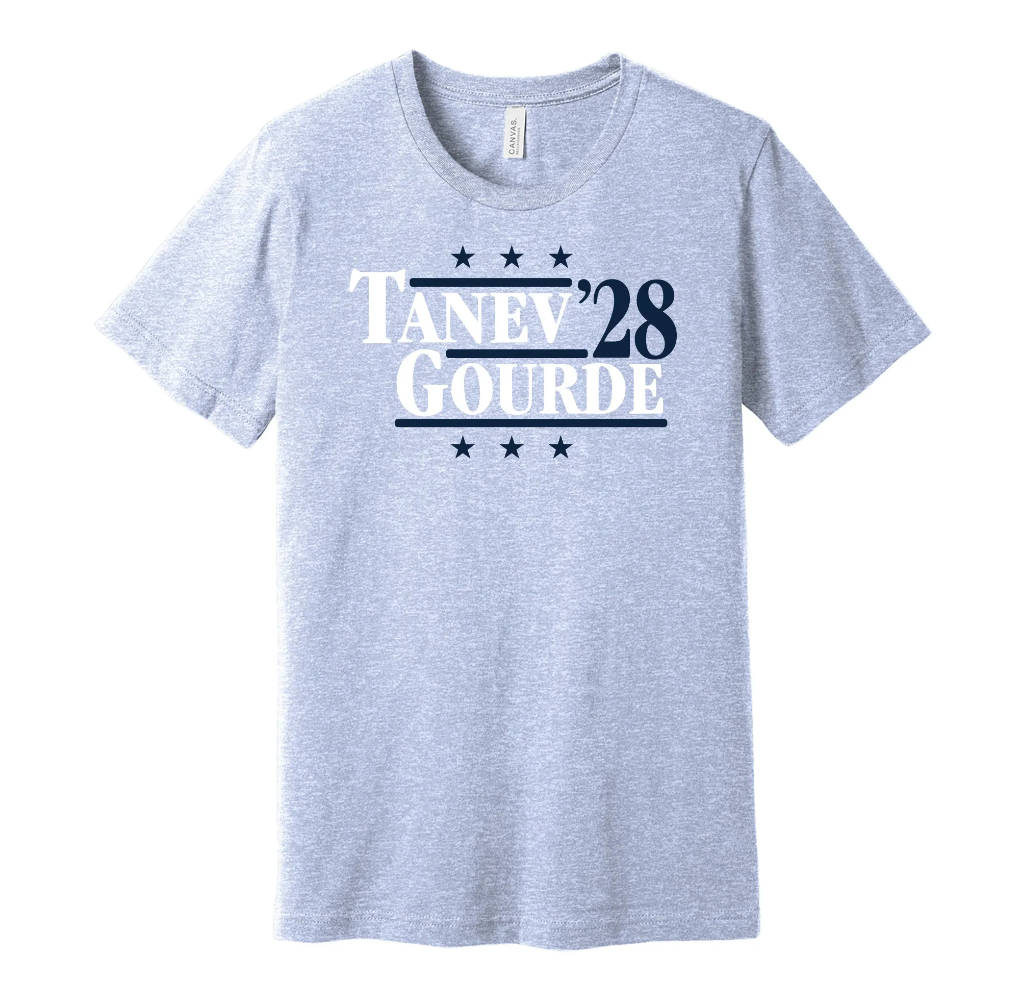 Tanev & Gourde '28 - Seattle Hockey Political Campaign Parody T-Shirt - Hyper Than Hype Shirts