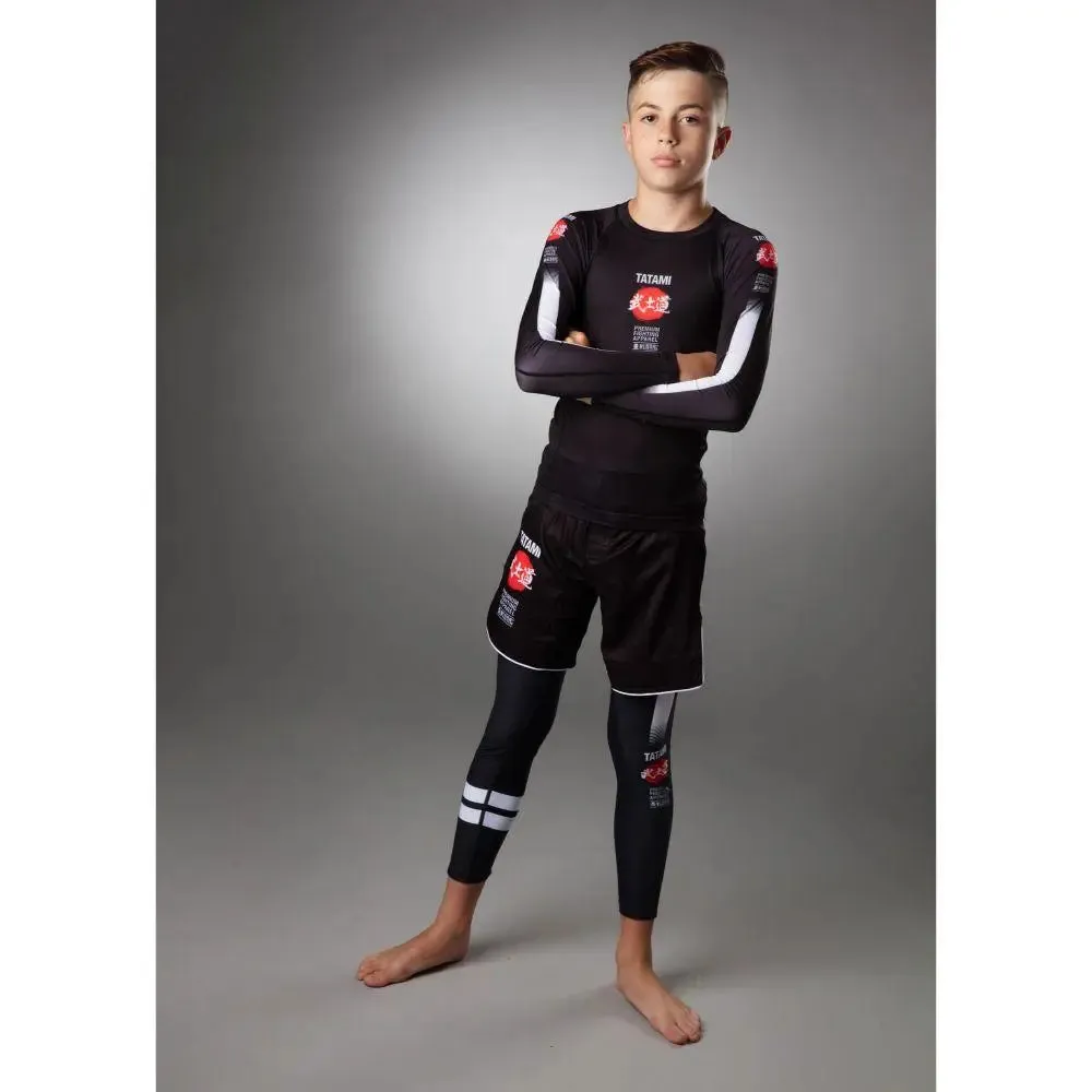 Tatami Kids Bushido Black Grappling Shorts