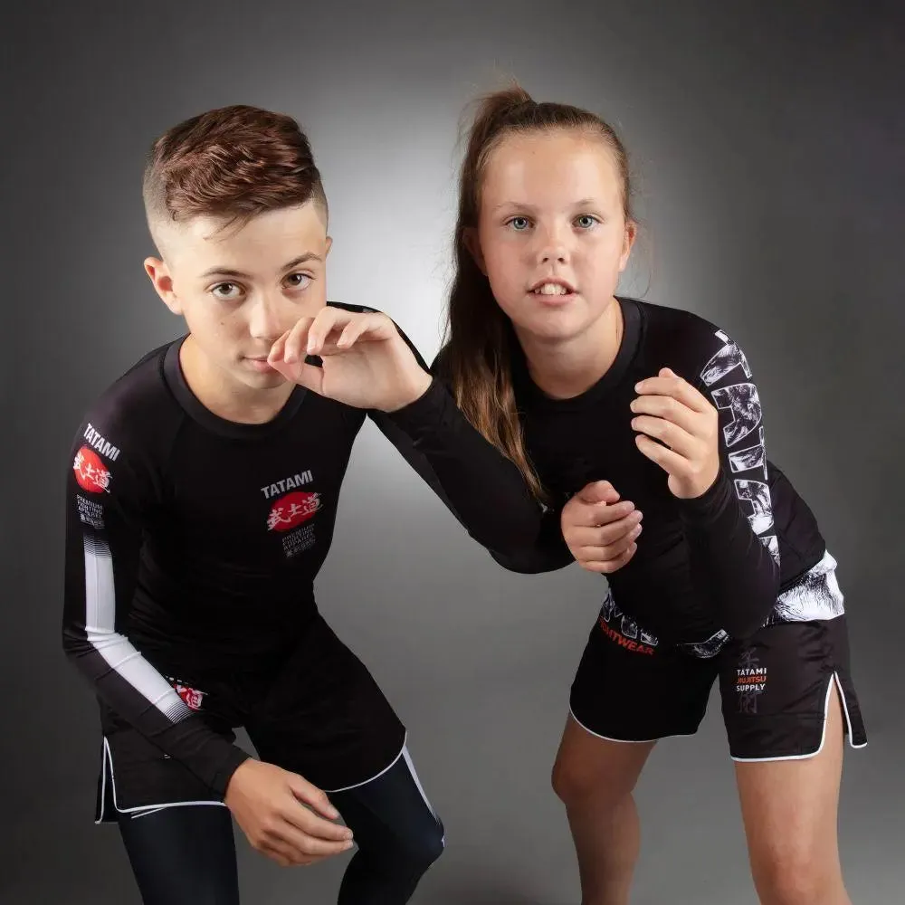 Tatami Kids Bushido Black Grappling Shorts