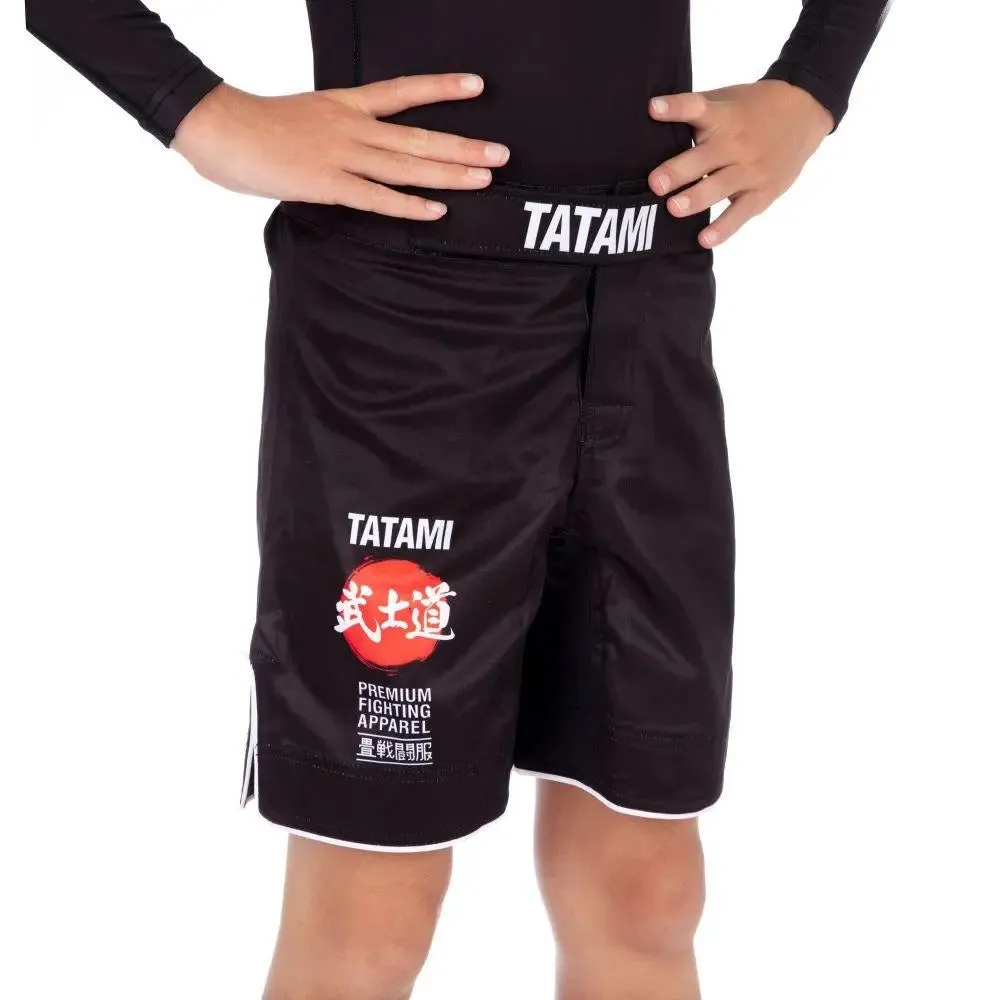 Tatami Kids Bushido Black Grappling Shorts