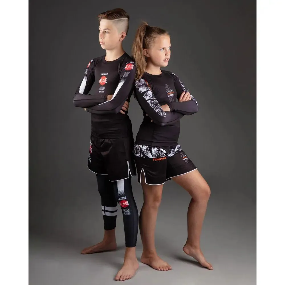 Tatami Kids Bushido Black Grappling Shorts