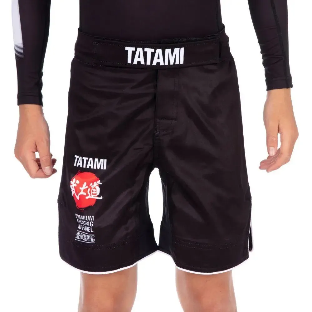 Tatami Kids Bushido Black Grappling Shorts