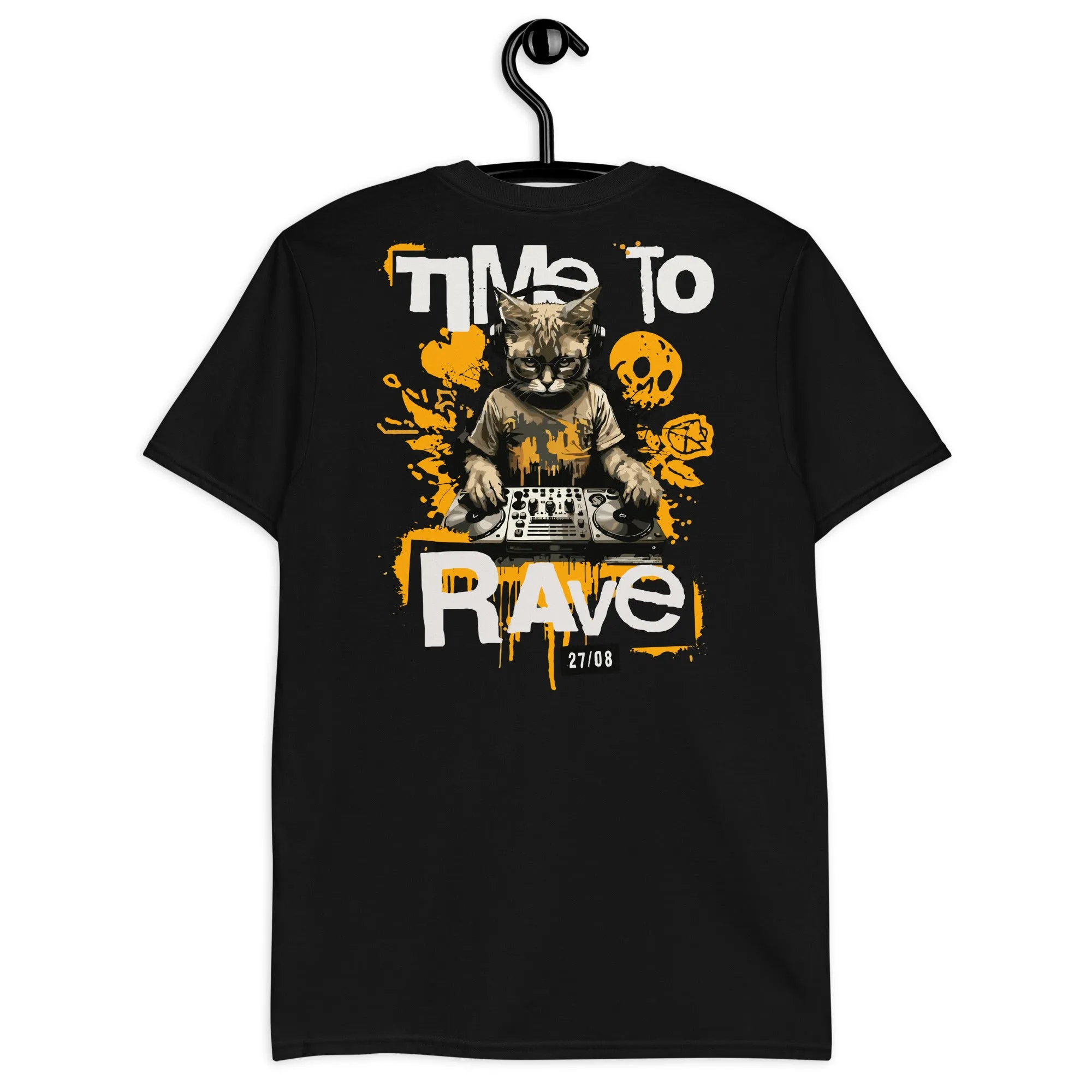 Techno T-Shirt | Time to Rave Cat