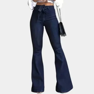 Terza - Flared women's high-waisted pants