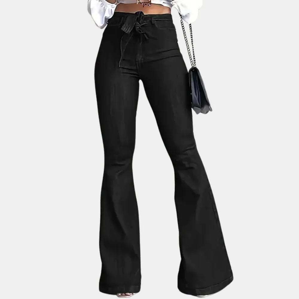 Terza - Flared women's high-waisted pants