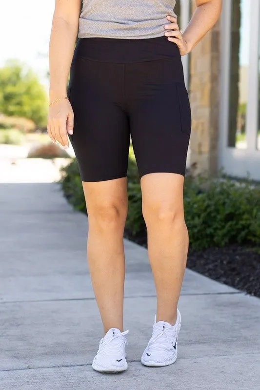 The Bree - Black Biker Shorts S-2XL