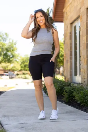 The Bree - Black Biker Shorts S-2XL