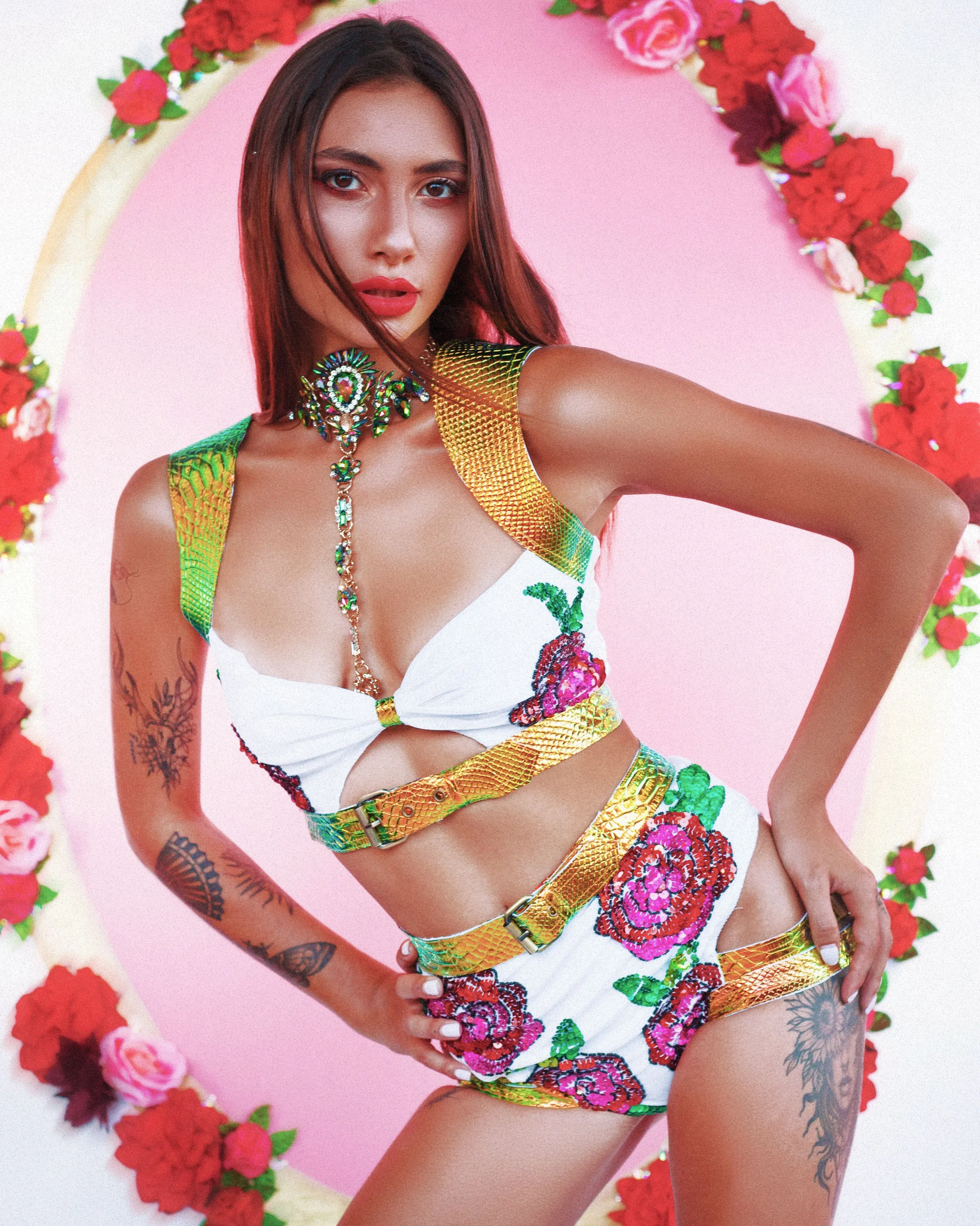 The Desert Rose Harness Shorts