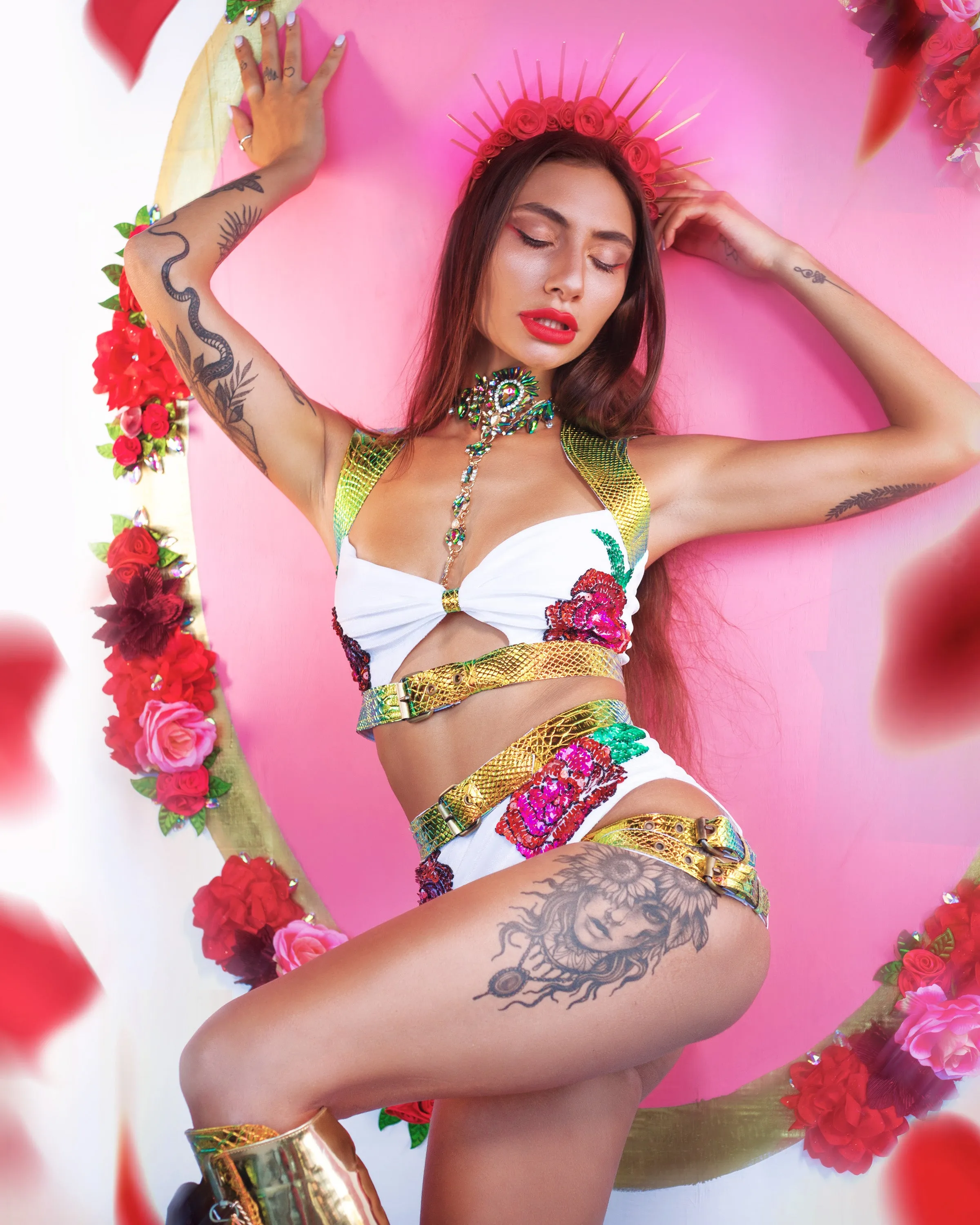 The Desert Rose Harness Shorts