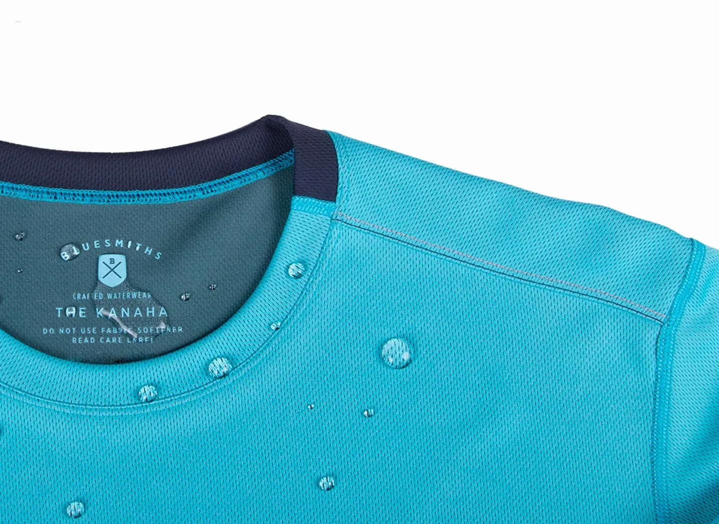 The Kanaha Hydrophobic Shirt for Men - Electric Yellow (Rich Navy)