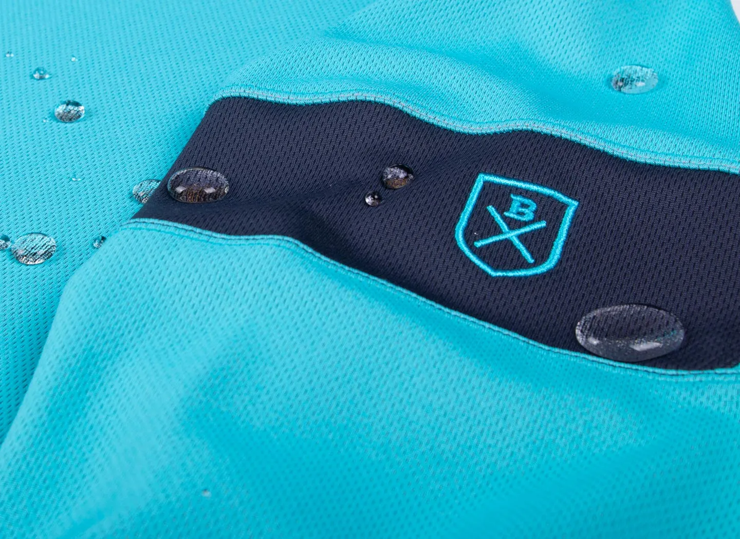 The Kanaha Hydrophobic Shirt for Men - Electric Yellow (Rich Navy)