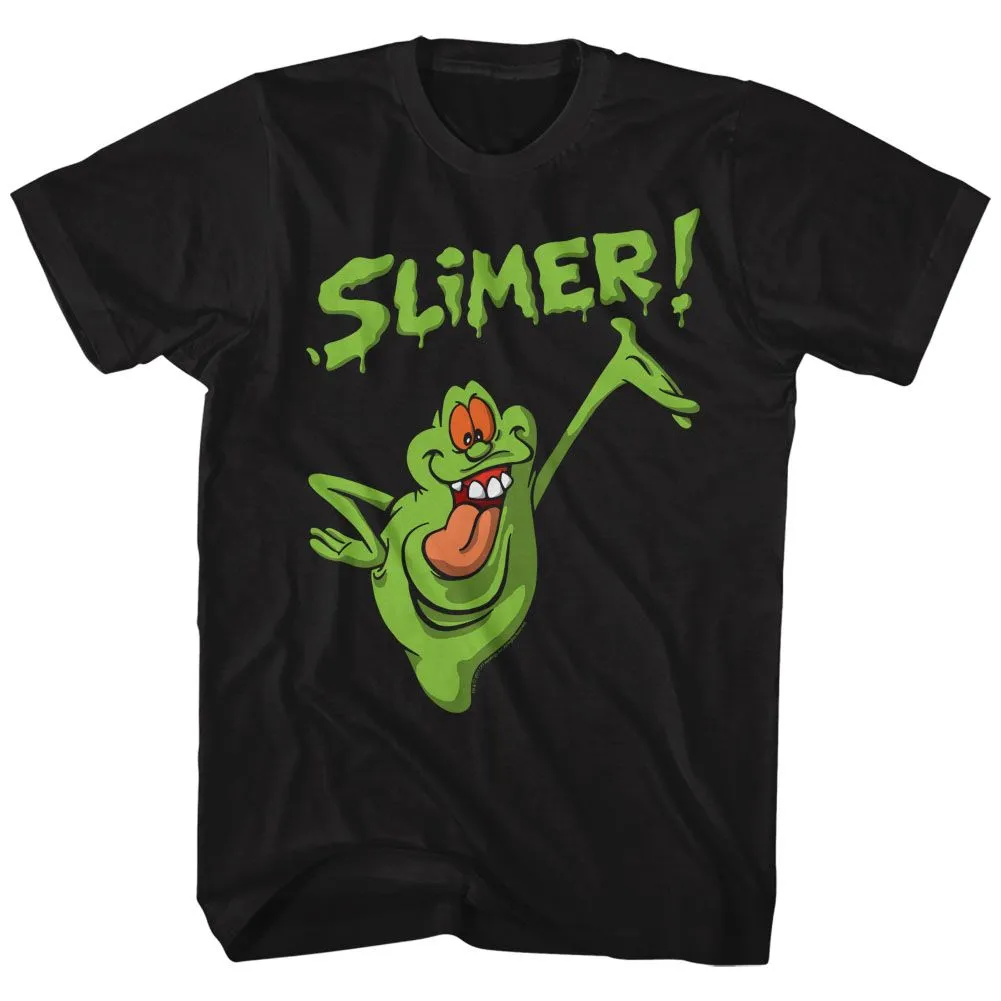 The Real Ghostbusters Slimer Black T-Shirt