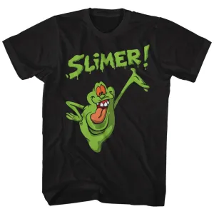 The Real Ghostbusters Slimer Black T-Shirt