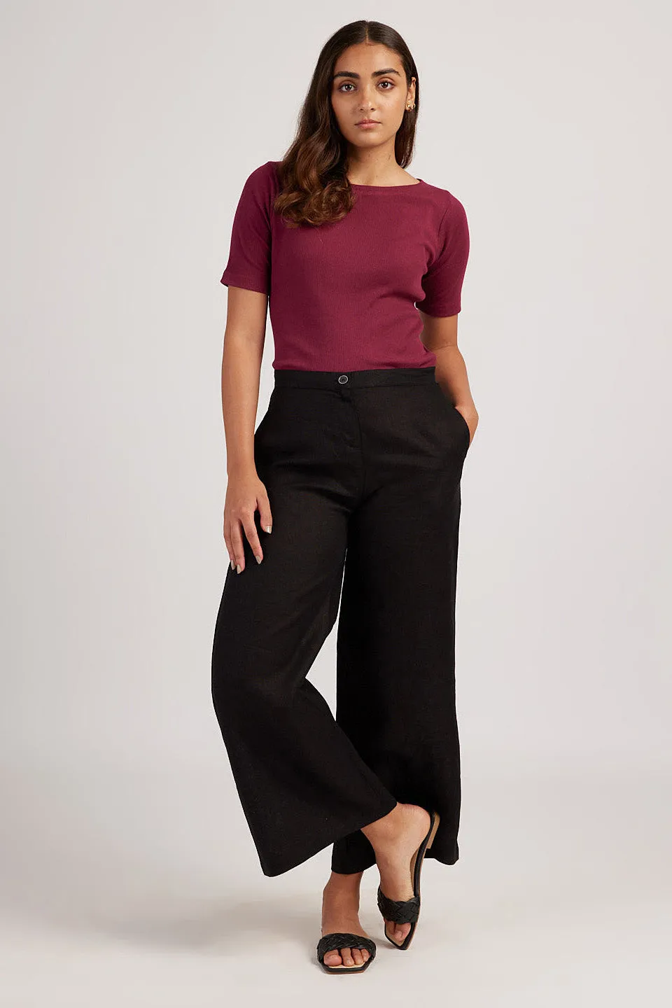 The Rib Boat Neck | Short Sleeve