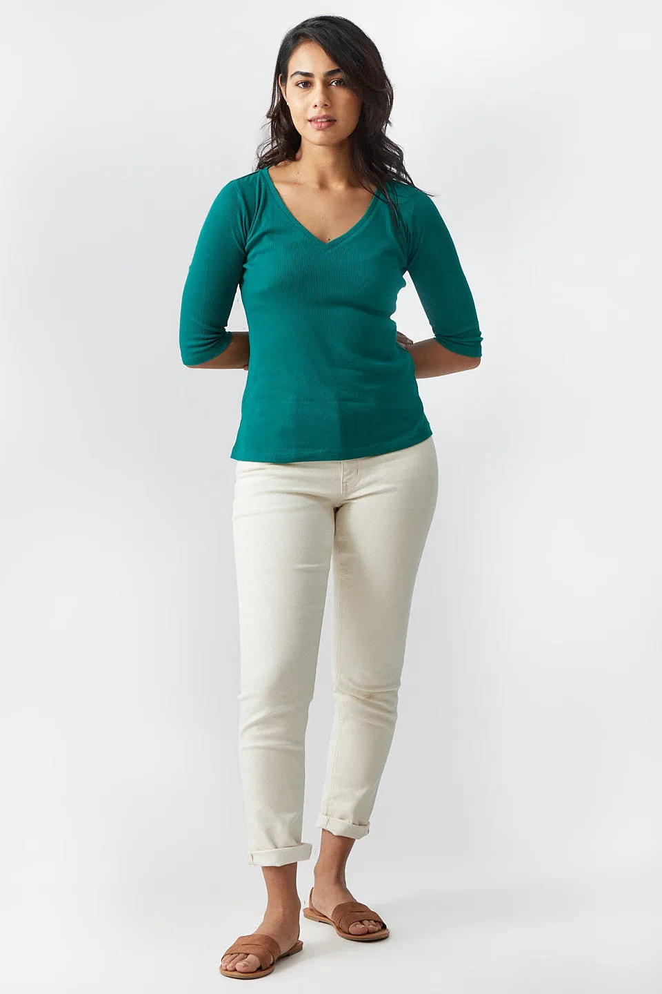 The Rib V Neck