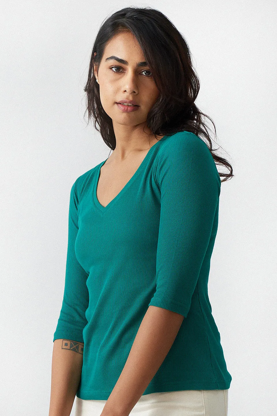 The Rib V Neck