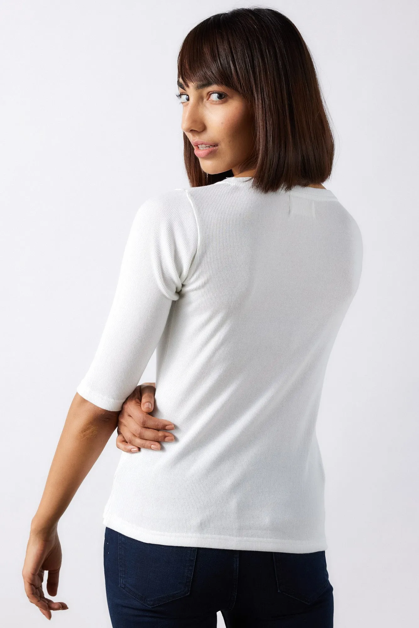 The Rib V Neck