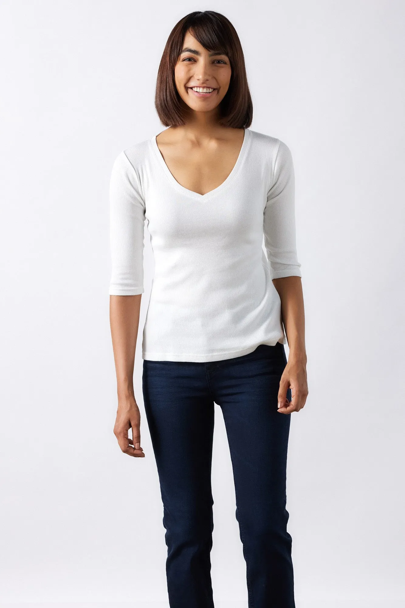 The Rib V Neck