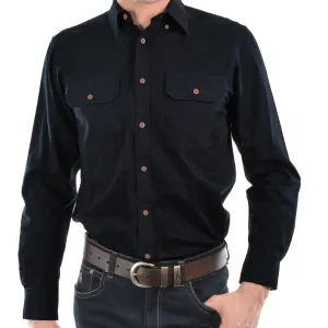 Thomas Cook LIGHT Drill Button Through Shirt-INK