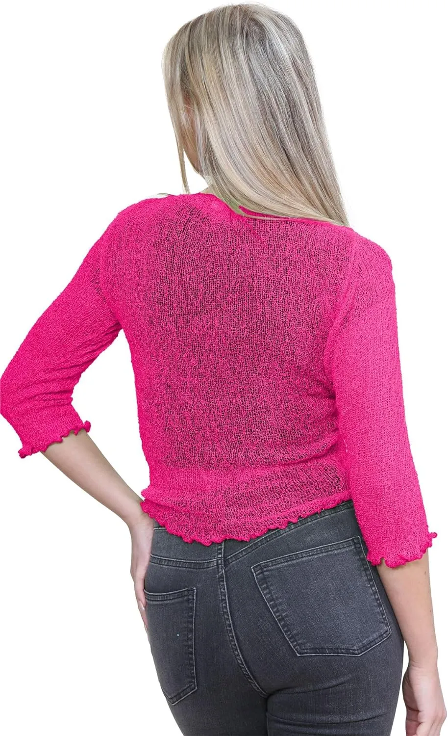 Tie Up Knitted Cropped Bolero Shrug