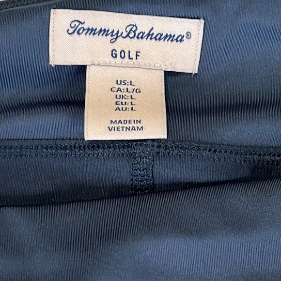 Tommy Bahama Women's Upf 50 Golf Printed Panel Skort in Mood Indigo L and XL