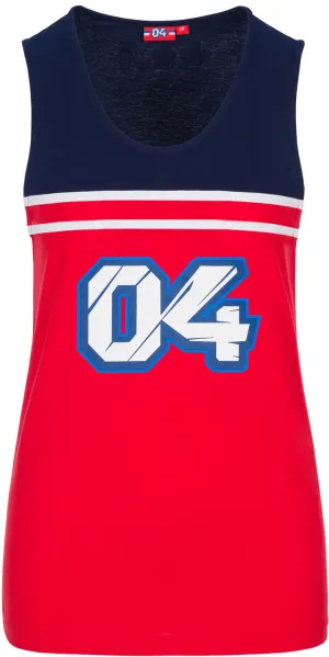 TOP DUCATI Tee Bike Ladies MotoGP Andrea Dovizioso Motorcycle Women NEW Red 04 S