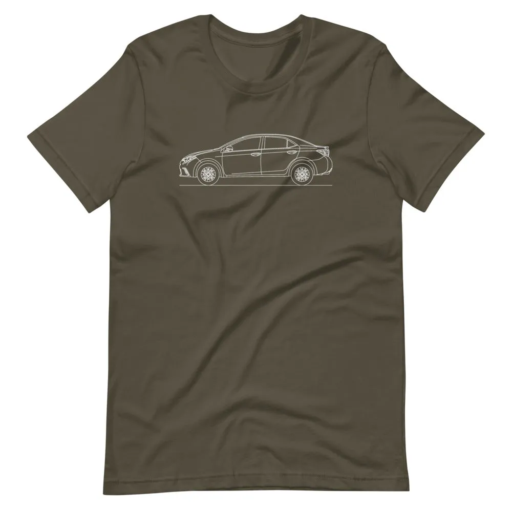 Toyota Corolla E170 silhouette T-shirt