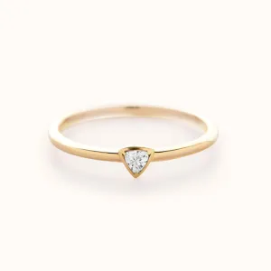 Trillion Diamond Stacking Ring