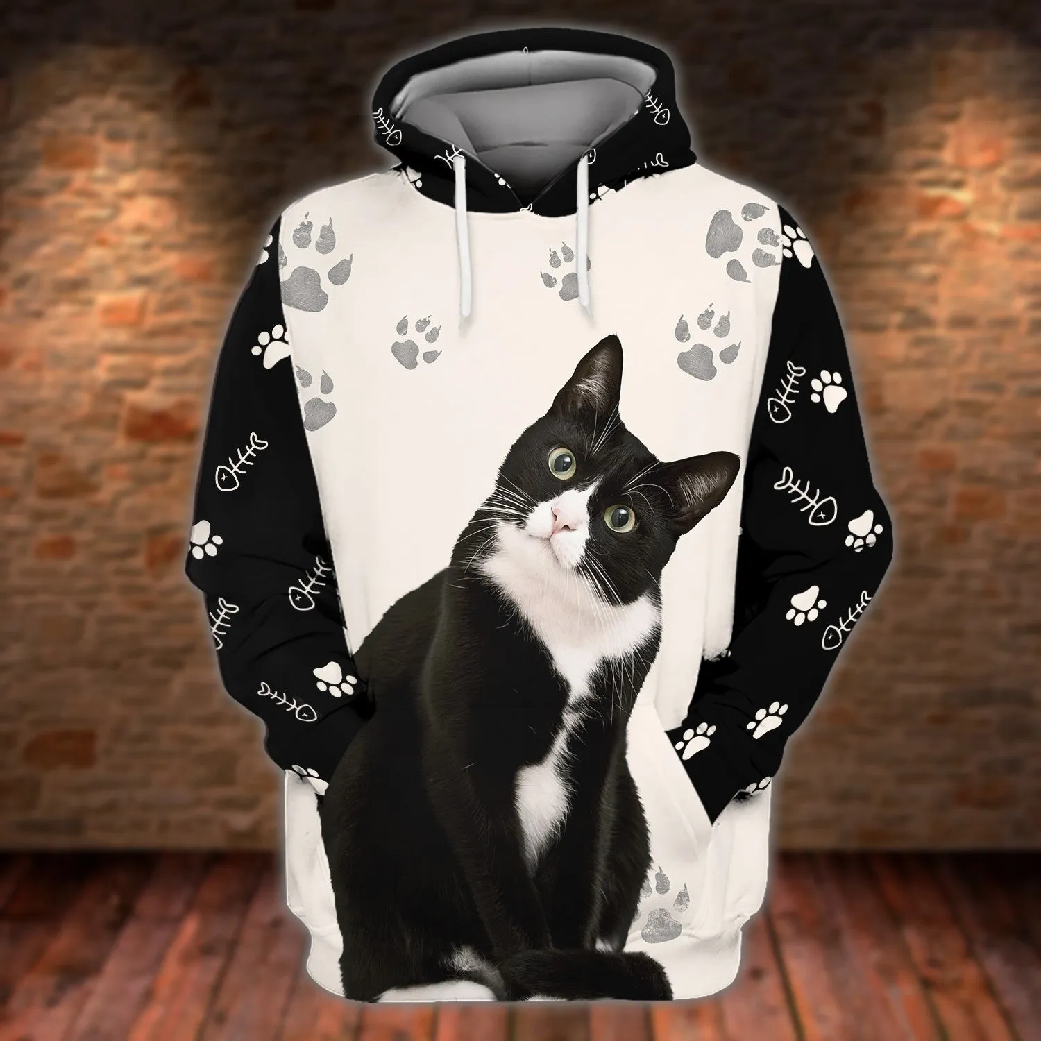 Tuxedo Cats 3D Shirts Design Hoodie T Shirt