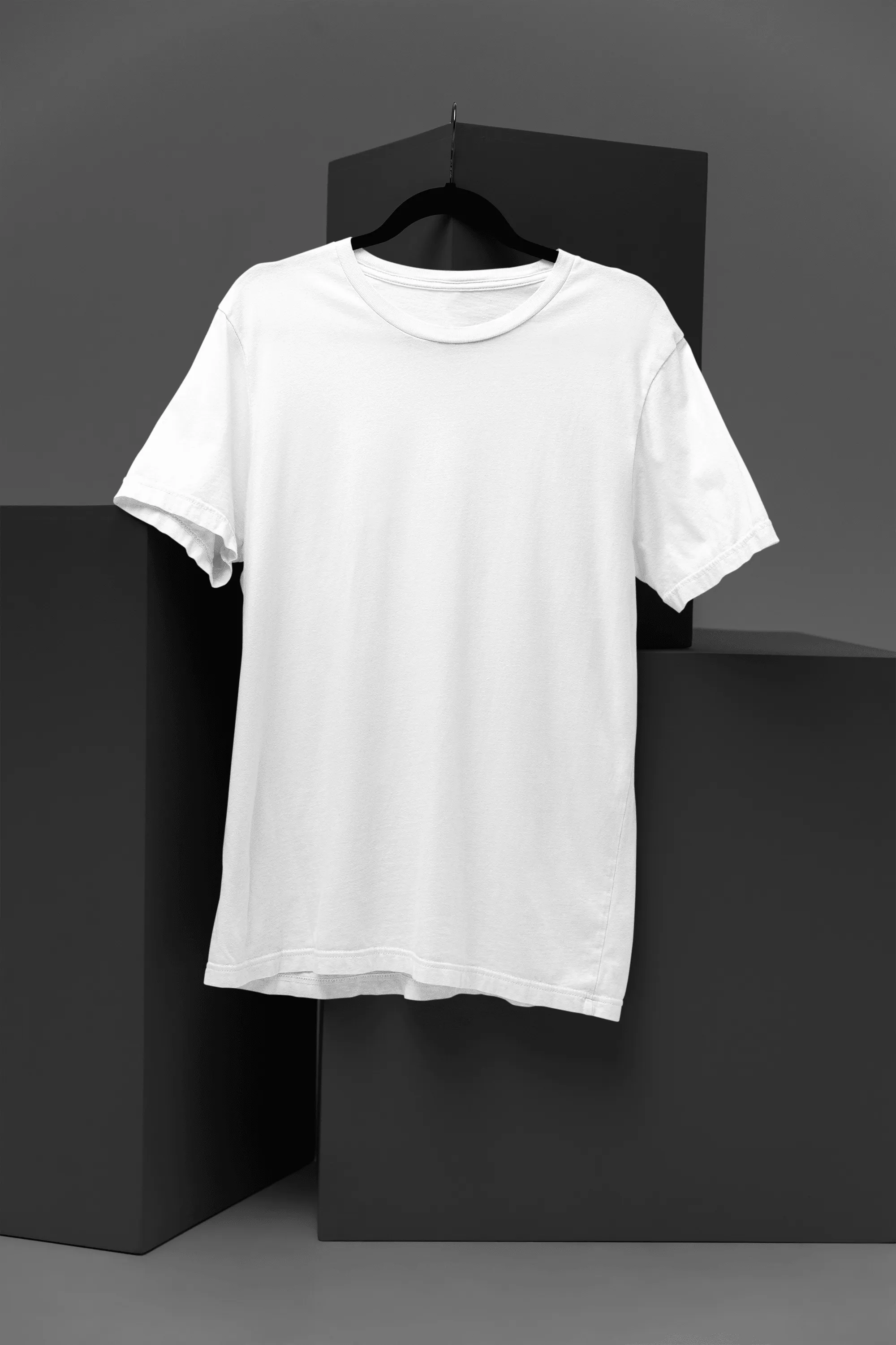 Unisex Cotton Plus Size Crew Neck T-shirts - Unit 2