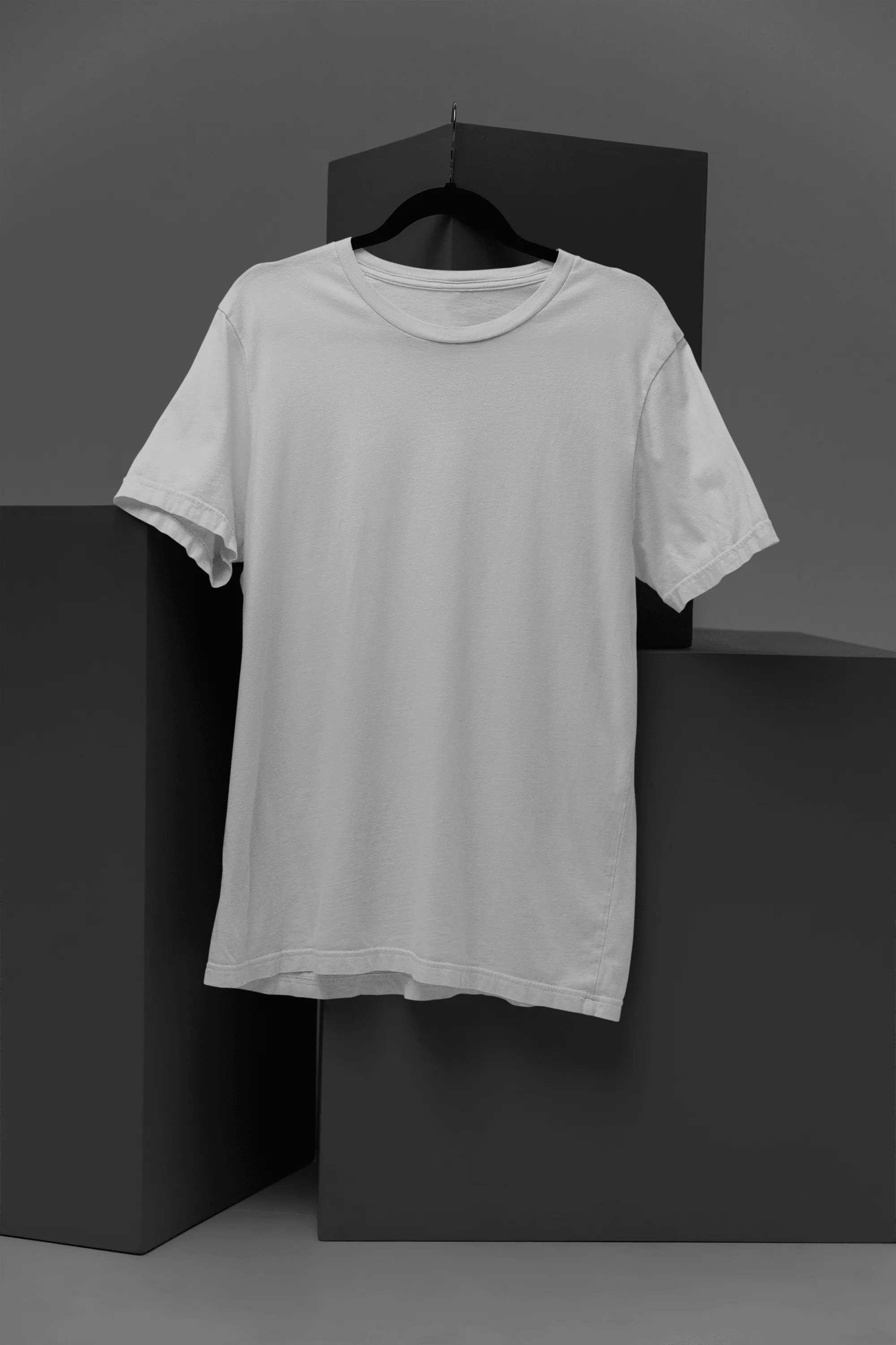 Unisex Cotton Plus Size Crew Neck T-shirts - Unit 2
