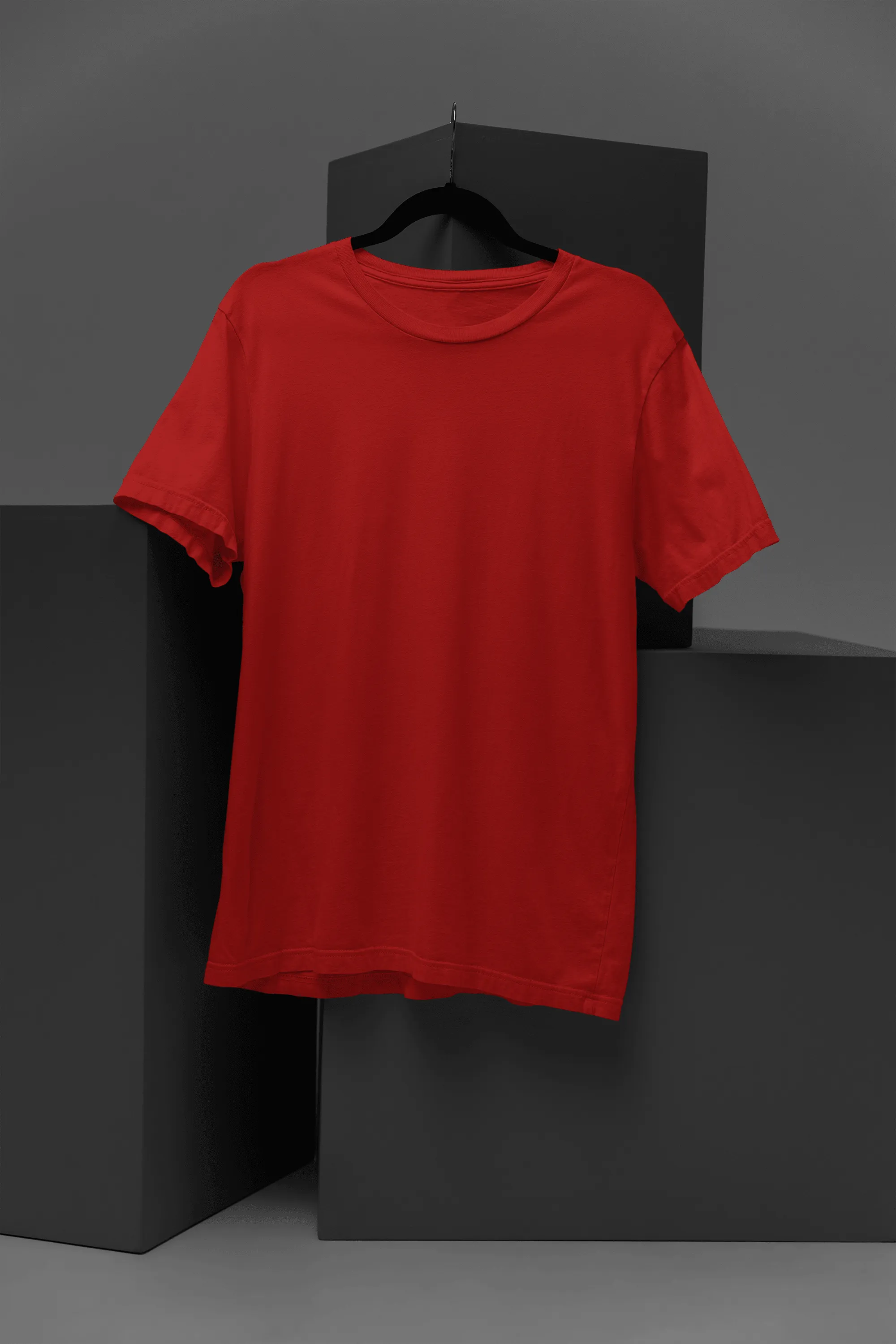 Unisex Cotton Plus Size Crew Neck T-shirts - Unit 2