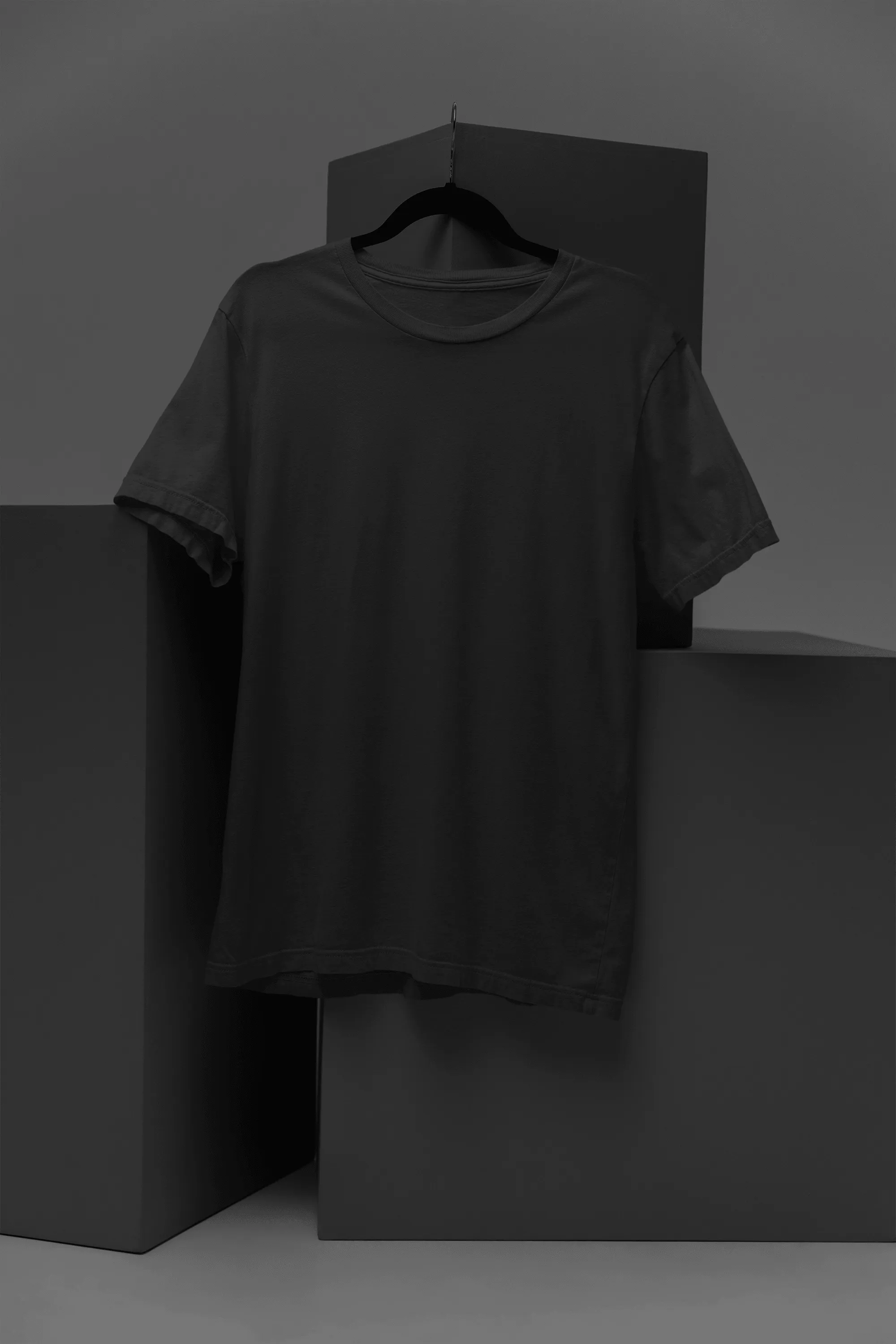 Unisex Cotton Plus Size Crew Neck T-shirts - Unit 2