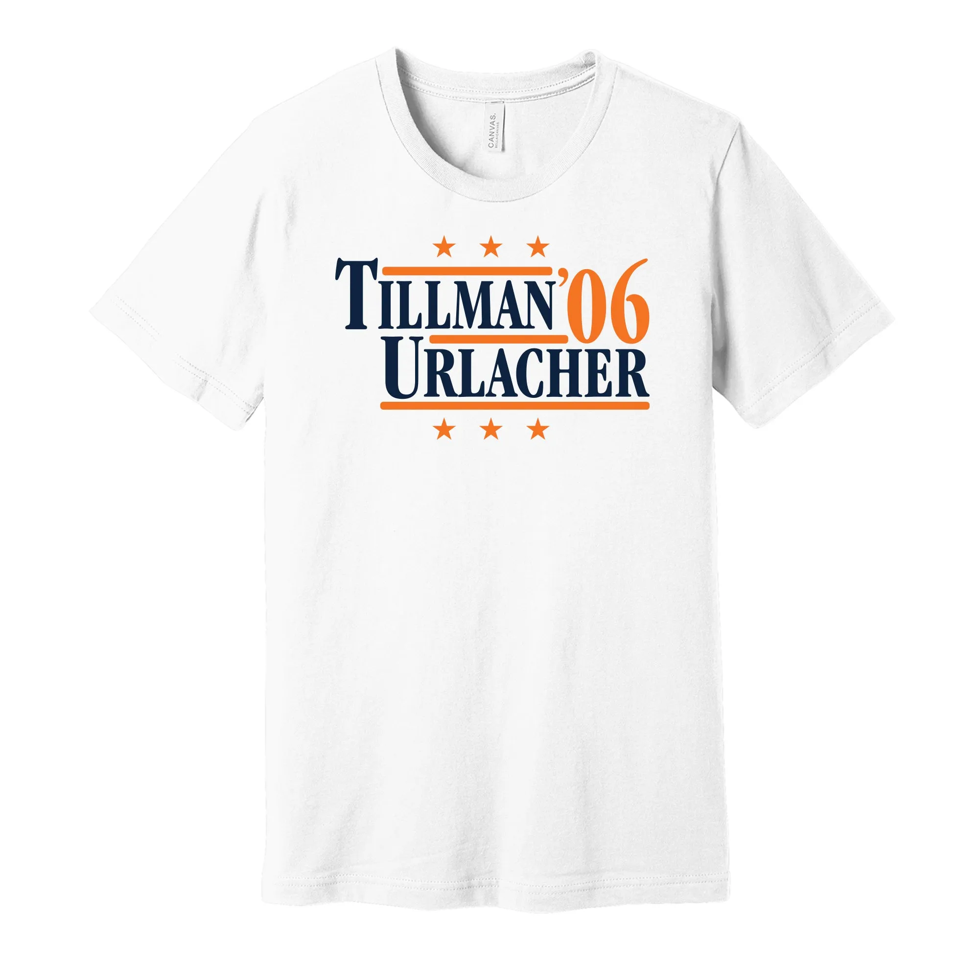 Urlacher & Tillman '06 - Chicago Football Legends Political Campaign Parody T-Shirt - Hyper Than Hype Shirts