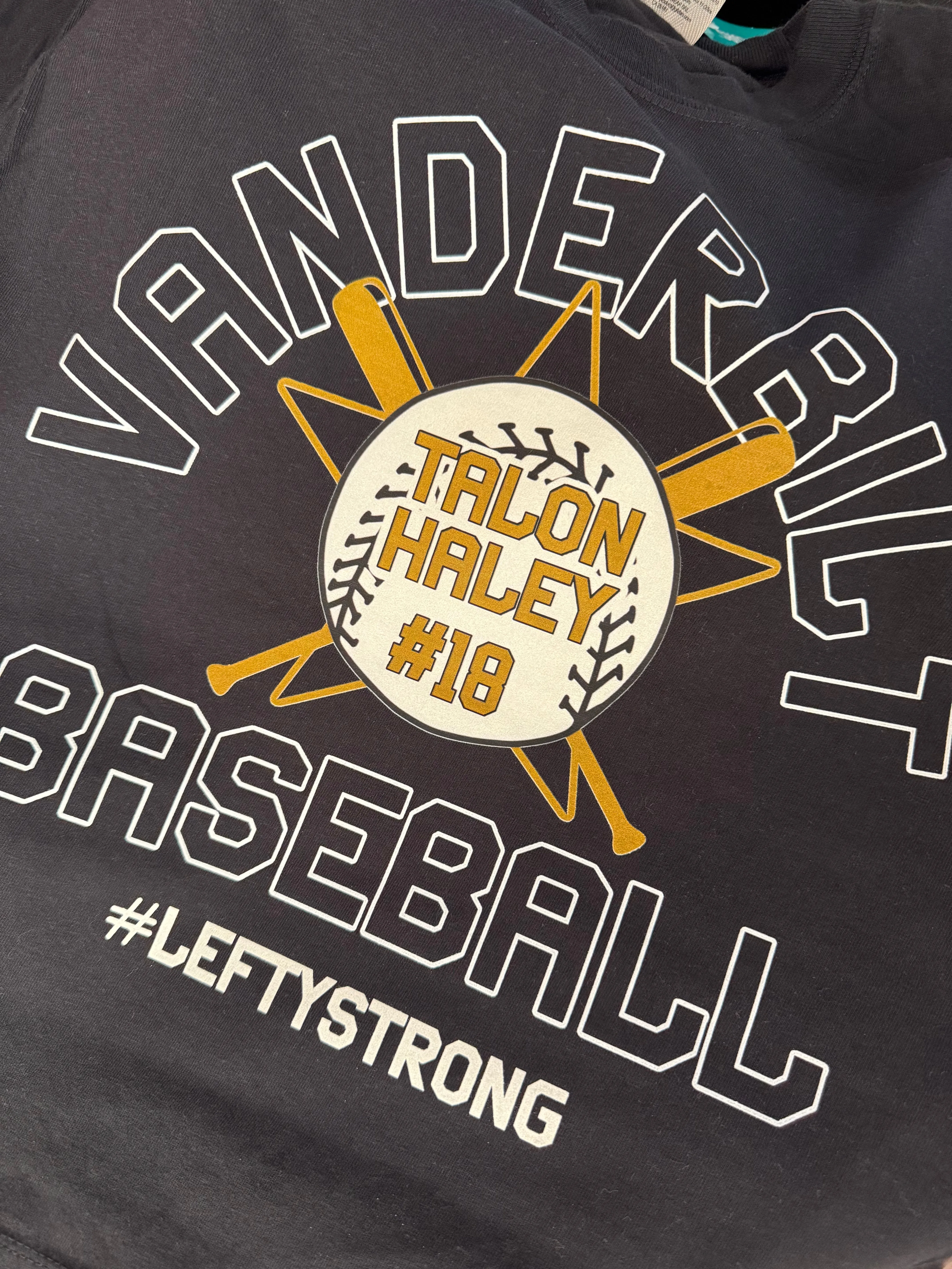 Vendy Shirts For Talon - Comfort Colors Black Unisex/ Crop and Full Length Options