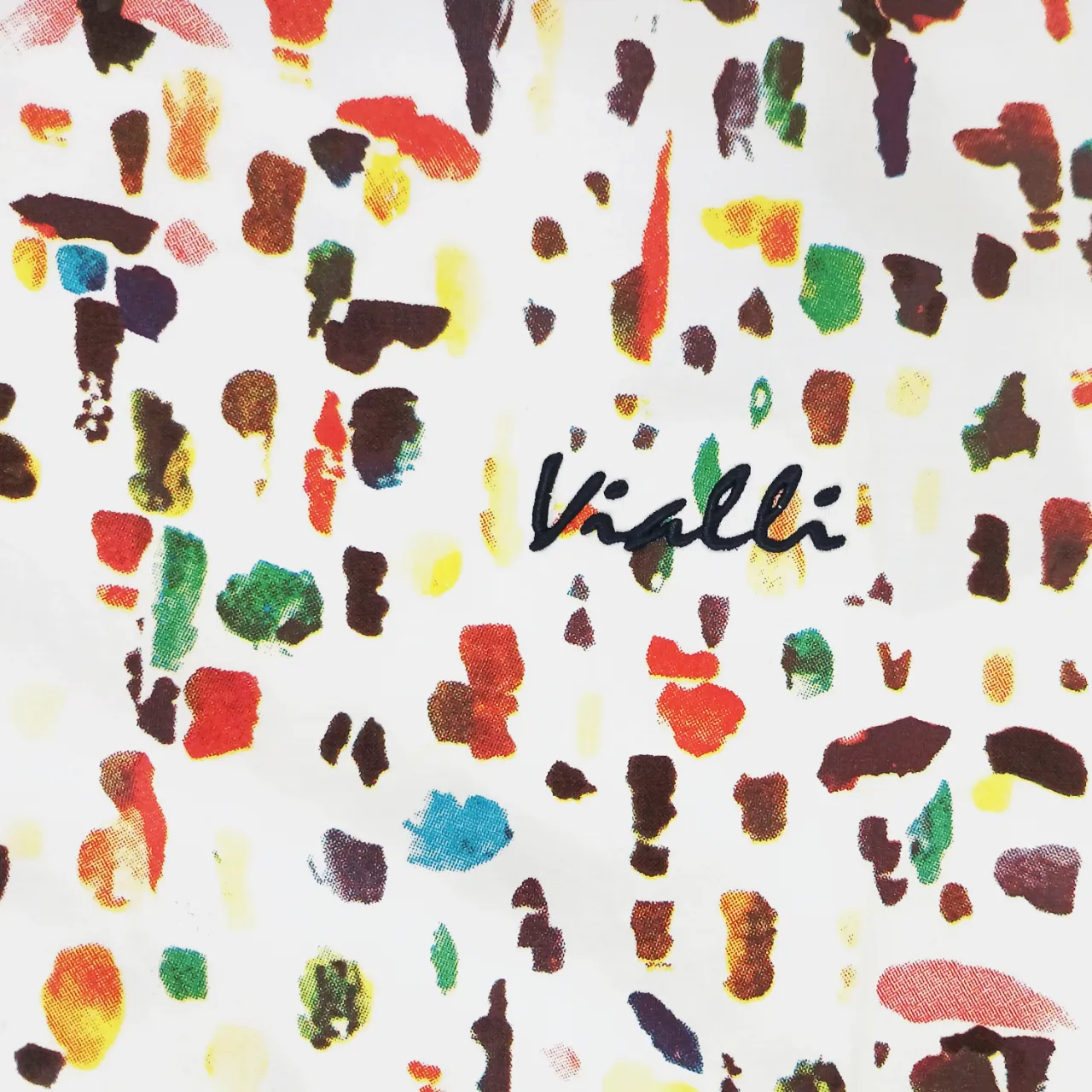 VIALLI White Paint Spray Diskado T-Shirt