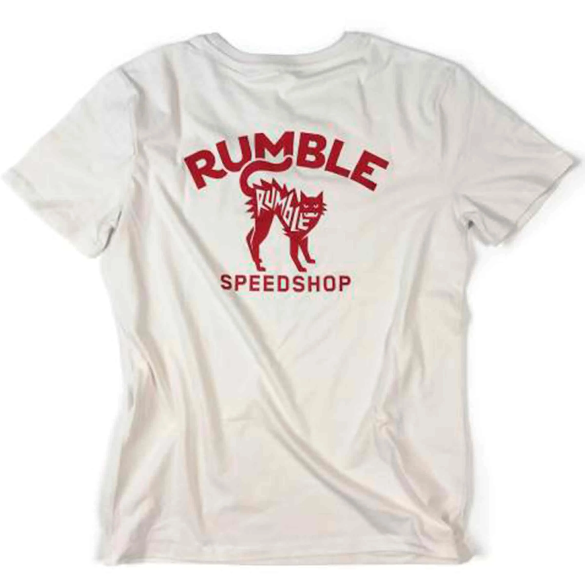 Vintage White Red Cat T-shirt