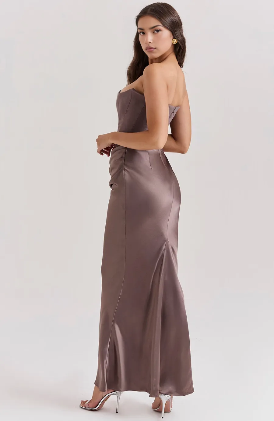 Vivian | Elegant Strapless Maxi Dress
