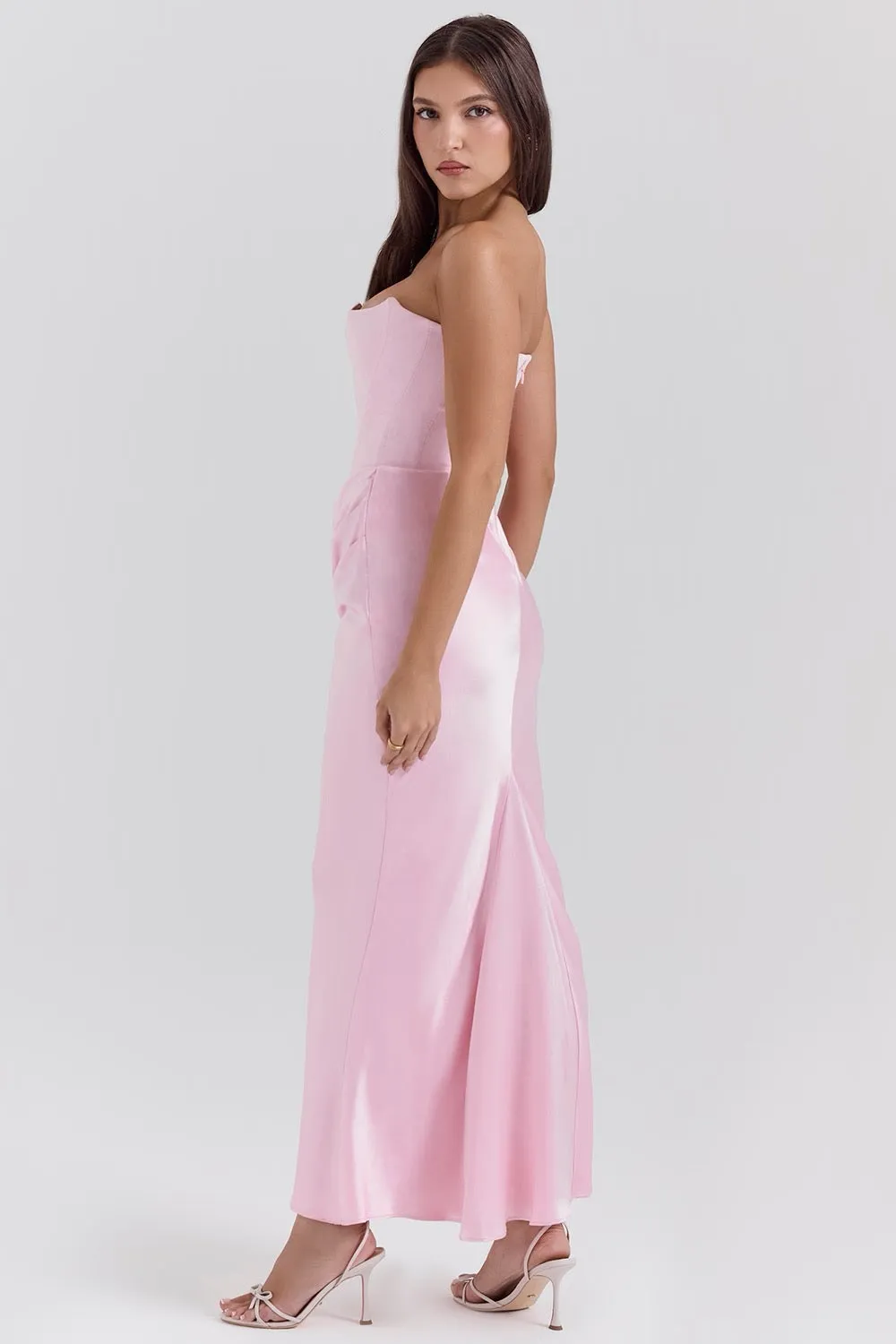 Vivian | Elegant Strapless Maxi Dress
