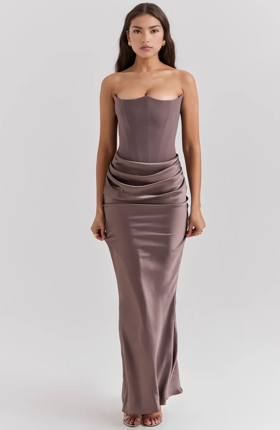 Vivian | Elegant Strapless Maxi Dress