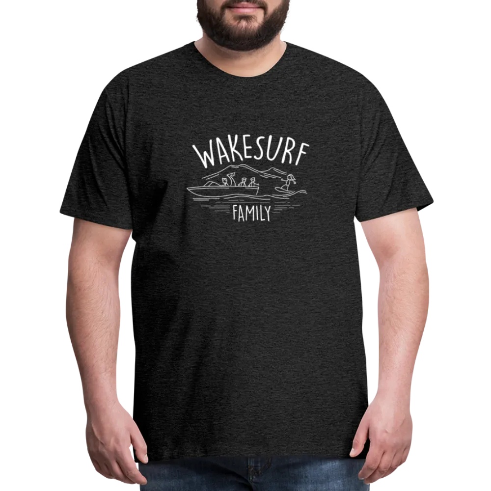 Wakesurf Family (boy and boy) Men's Premium T-Shirt