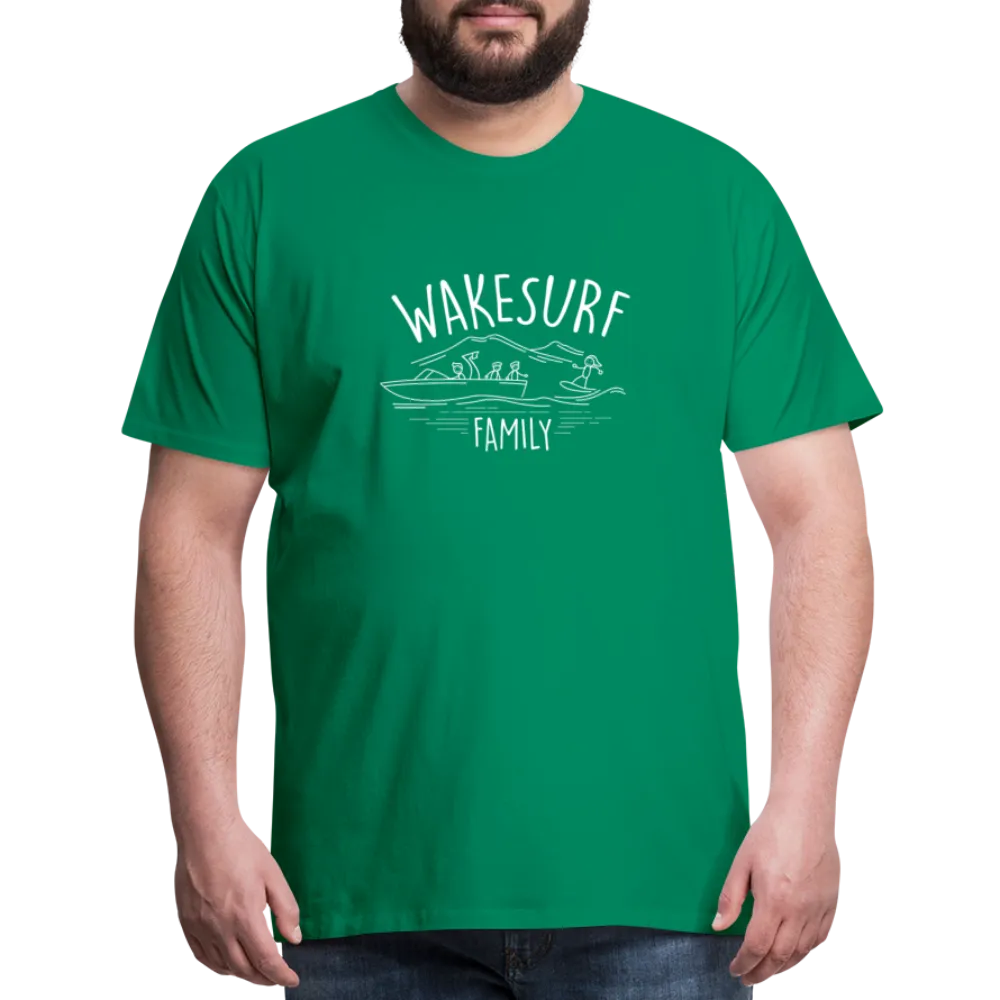 Wakesurf Family (boy and boy) Men's Premium T-Shirt