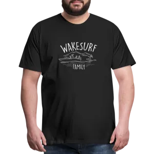 Wakesurf Family (boy and boy) Men's Premium T-Shirt
