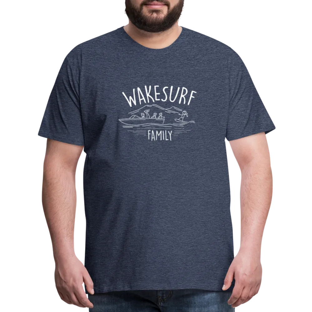 Wakesurf Family (boy and boy) Men's Premium T-Shirt