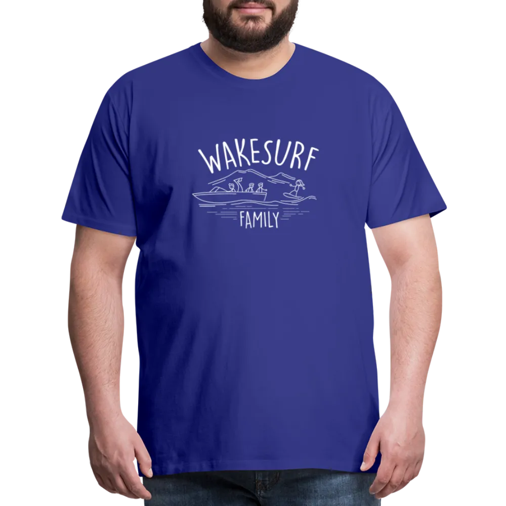 Wakesurf Family (boy and boy) Men's Premium T-Shirt