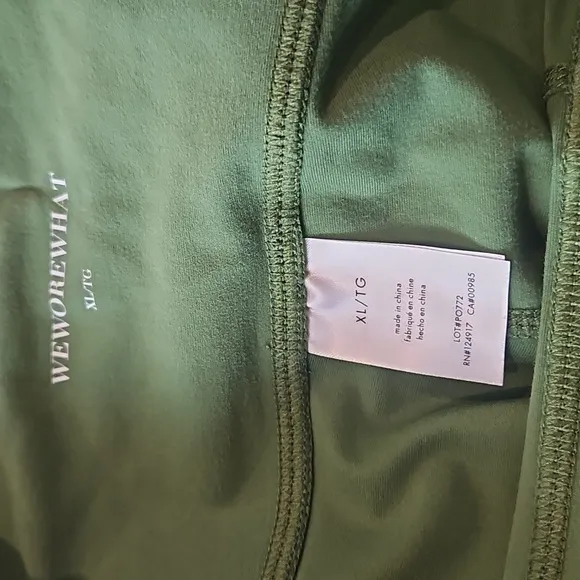 WeWoreWhat x Revolve ,NWT, Biker Short- Court Green,XL